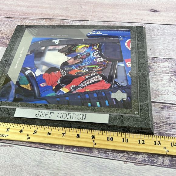 VTG Jeff Gordon #24 Racing NASCAR Upper Deck Oversized Card 13x10” Wall Plaque - Picture 11 of 13
